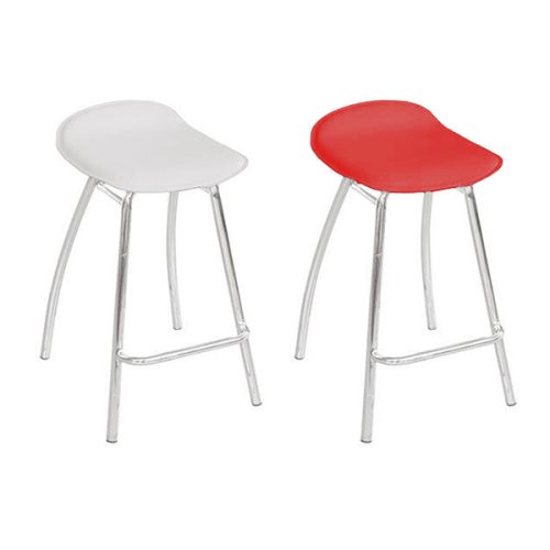 Sydney Bar Stool PU Chrome